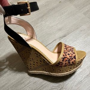 Animal Print Wedges 8.5